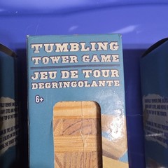 5 BOX Tumbling Tower Game 72 Wooden Blocks, Stacking Game, 2-4 Players, Ages 6+