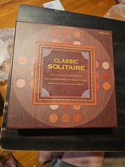 Wooden Solitaire Board Game Barnes & Noble 6″ Board New Sealed
