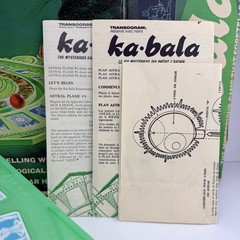 Vintage TRANSOGRAM Ka-Bala Fortune Tarot Board Game 1967 RARE in Box Excellent