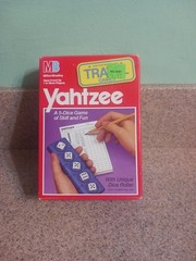 VTG 1989 Yahtzee Travel Game by MB Milton Bradley Age 8 & Up 1 or more players