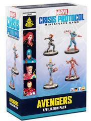 Marvel Crisis Protocol Avengers Affiliation Pack – Iron Man Cap Black Widow NEW