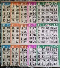 9 On 5 Up Standard Color Collation Bingo Paper Cards 50 Books American Games