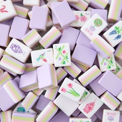 American Mahjong Game Set Light purple 160 Lavender Layered 284)