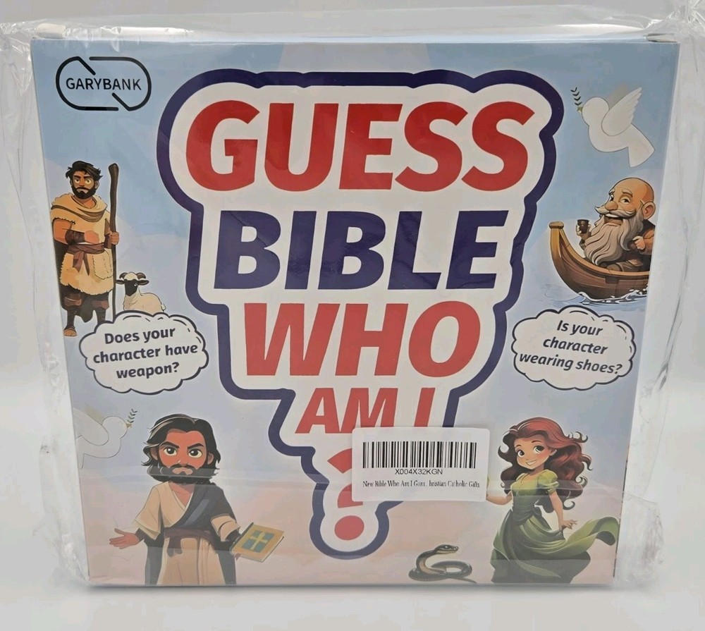 Guess Bible Who Am I Board Game 24 Characters Verse Cards Family NEW