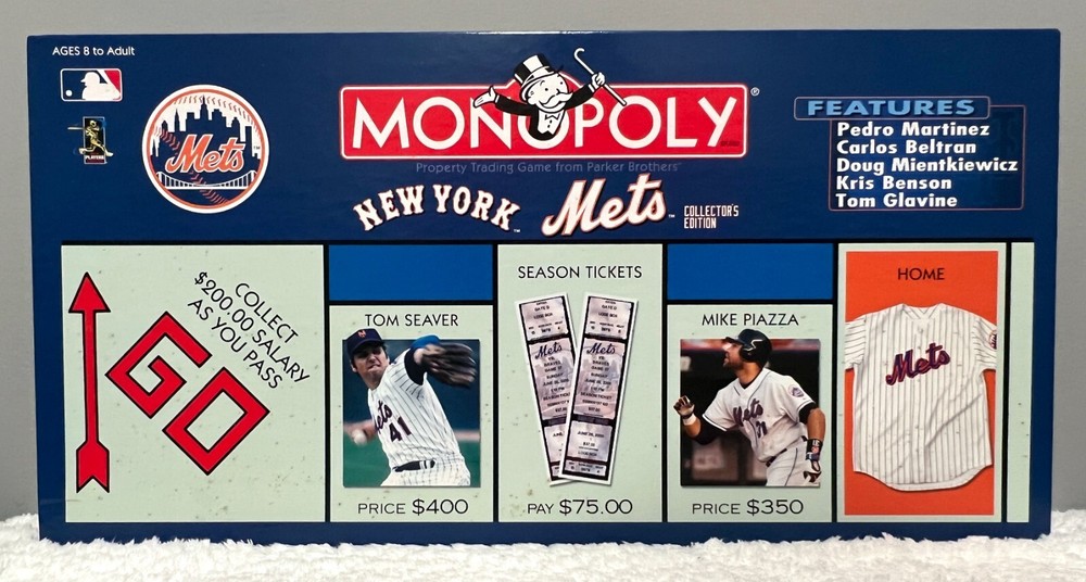 NEW YORK METS Monopoly 2005 Collector’s Edition Board Game by USopoly/Hasbro