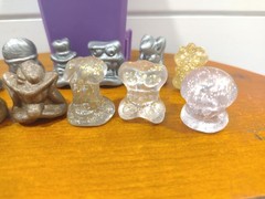 GoGo’s Crazy Bones Translucent Metallic Coffin Purple Lot 12 Vintage 1990s Toys