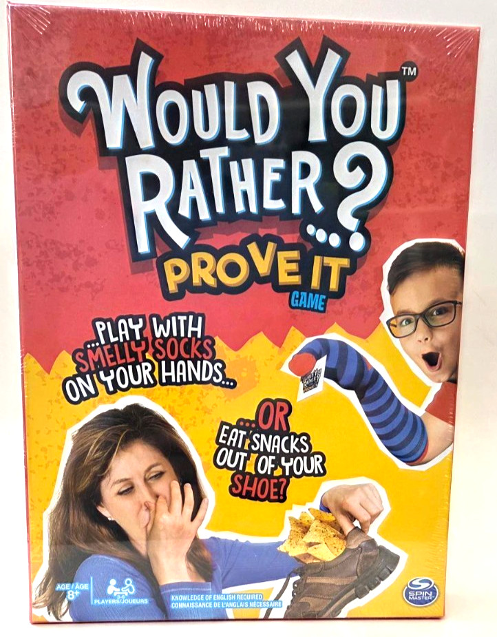 Would You Rather? Prove It Game, Ages 8+,3-6 Players, NEW