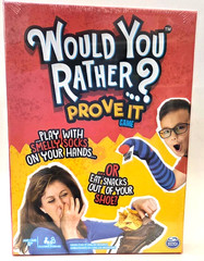 Would You Rather? Prove It Game, Ages 8+,3-6 Players, NEW