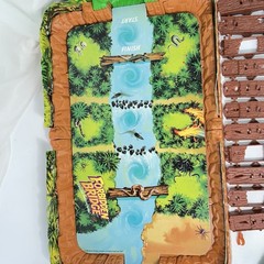 1992 Forbidden Bridge Board Game Milton Bradley Works *not Complete*