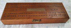 Vintage Domino Cribbage Domino Set Five-Up Handcrafted Dominic C. Armanino 1968
