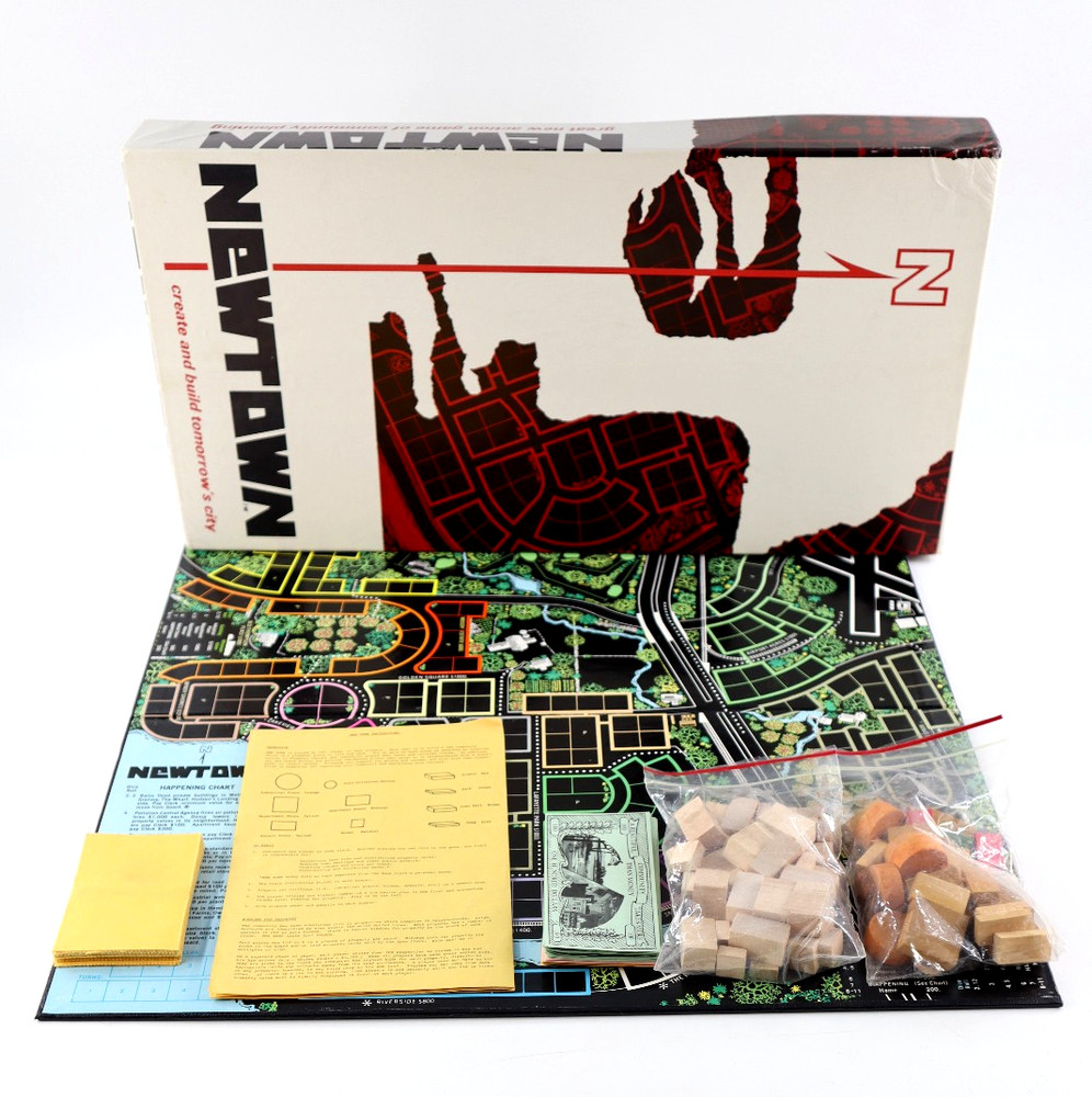 Vtg 1972 Newtown Create and Build Tomorrow’s City Board Game 100% Complete