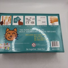 Solid Roots Cat-a-gories Game 2-4 Players 6+Wearable Cat Paws Dice & Topic Cards