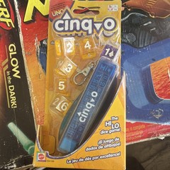 Mattel UNO Cinq-O Travel Dice Strategy Game Set 1+ Players Ages 7+ B4188