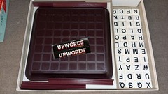 Vintage UP WORDS board game Milton Bradley 1983 Complete