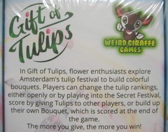Gift of Tulips – Card Game (Weird Giraffe Games) – 2-6 Players, Ages 8+, 20 min