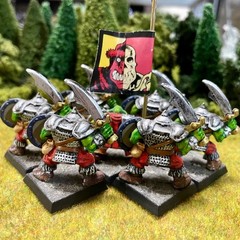 Gazkull’s Orc Thugs 7 Painted Miniatures Battle Masters