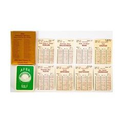 APBA APBA Golf Card Sets Golf (Complete Season Cards 1985) (1st) Bag VG+