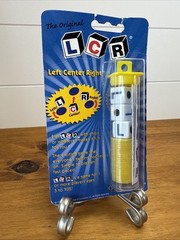 LCR Left Center Right Dice Game Original Red Chips New Sealed