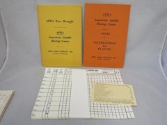 Vintage APBA Sports American SADDLE HORSE RACING Game & 1973 SECRETARIAT Season