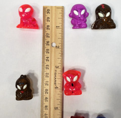 Gogos Crazy Bones Aliens Lot of 17 Vintage Glow In The Dark Glowing Eyes Go Go