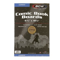 200 Pack – BCW Current Age Comic Book Boards Acid Free 24PT 6 3/4 ” X 10 1/2″