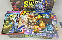 Smash Up Big Geeky Box Paul Peterson 2014 + 8 Expansions Marvel Disney Monster