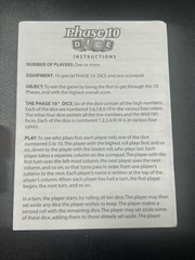 Fundex Phase 10 Dice Game in Tin Red Complete Instructions Manual Scorepad