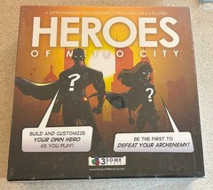 HEROES OF METRO CITY Deck Building Game + SIDEKICKS Expansion — SEALED