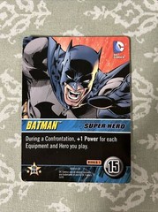 2014 DC Comics Rivals 1 Deck Game Batman Oversize Crisis Super Hero Card!