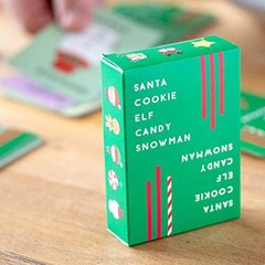 Christmas Card Games for Santa Cookie Elf Candy Snowman Card Game Board Game ET