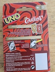 Mattel Uno Carlos V Nestle Card Game Special Edition