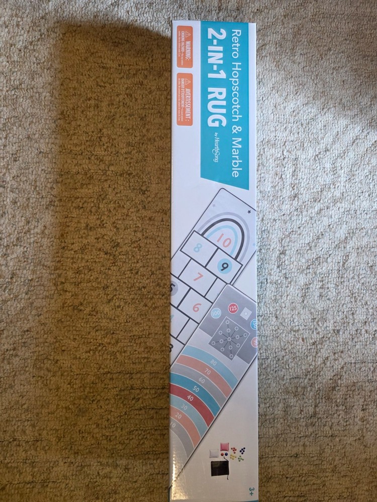 2 in 1 hopscotch and marble rug