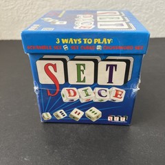 SET Dice Game 3 Ways To Play: Cubed Scramble Crossword 1-6 Players 100% Complete