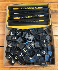 Vintage Transogram 1957 ANAGRAMS 7 Word Games With Instruction Missing Pieces
