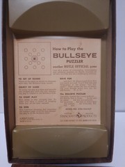 Vintage Hoyle Official Games The Bullseye Puzzler Game 1964 – 8106 Walnut – Rare