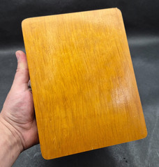 Vintage Soviet Wooden Pegged Chess Set Folding Wooden Box USSR