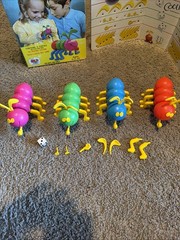Vintage 1972 /1986 Cootie Bug Board Game With Box Schaper Mfg Co.