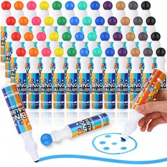 48 Pack Mixed Color Bingo Daubers Dot Markers Art Supplies for Painting Crafts