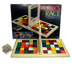 Ideal RUBIKS RACE Game 1982 Vintage Rubik’s Cube 2-Player Ages 7+ COMPLETE!