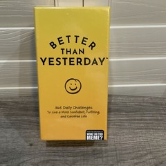 BETTER THAN YESTERDAY Daily Challenges Game NIB Sealed