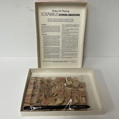 Scrabble Scoring Anagrams Game Vintage 1975 By Selchow & Richter Co Complete