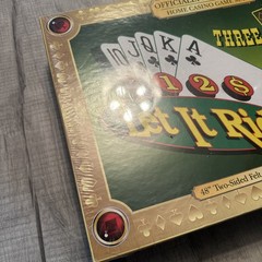 Let It Ride Three Card Poker Texas Hold ‘Em Home Casino Game Set SEALED