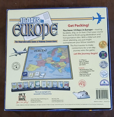 Out of the Box 10 Days in Europe Board Game Pre-Owned 100% Complete