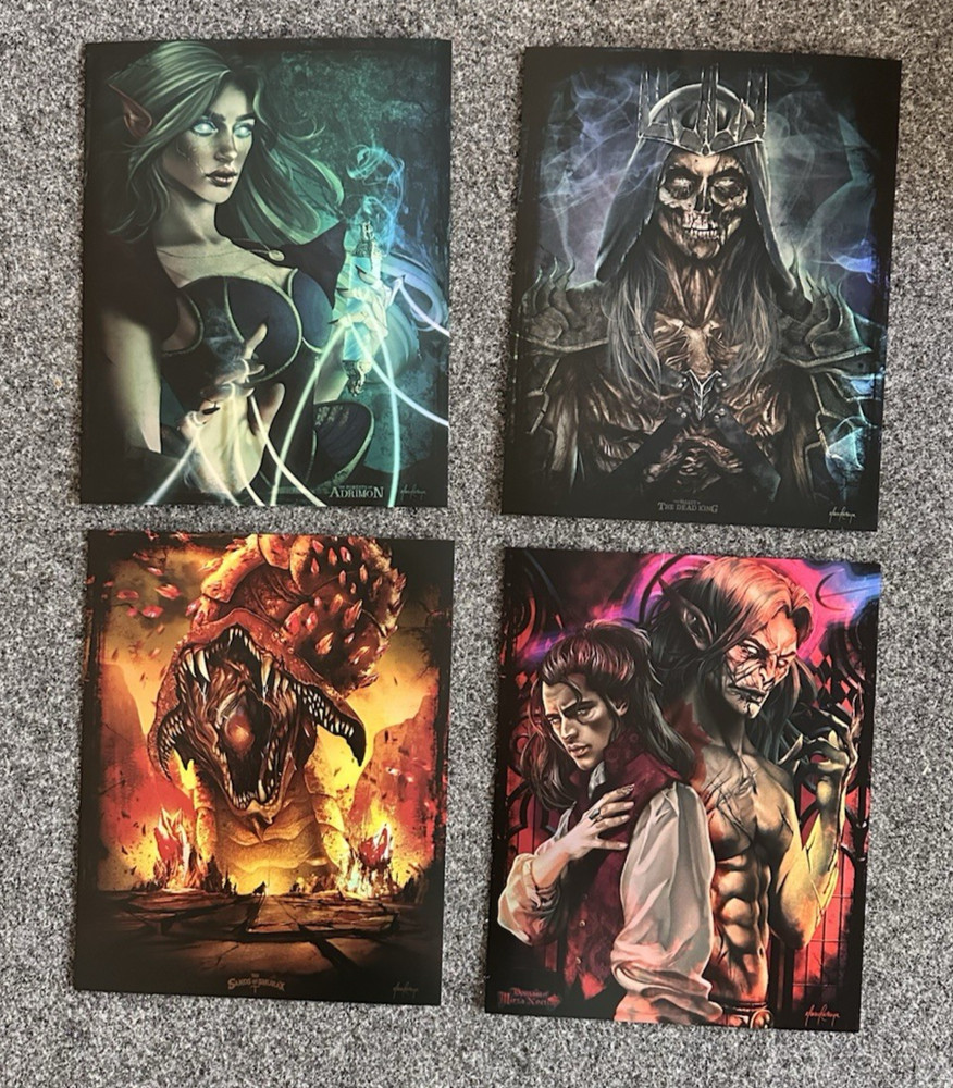 HEXplore-It Villain Posters, Volumes I- IV, very good condition -see description