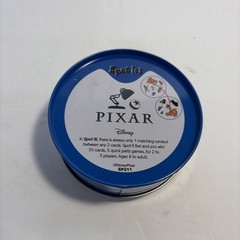 Pixar SPOT IT! Disney Card Game Tin Ages 4+ Asmodee ’21 COMPLETE 30x Cards