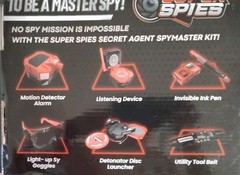 STICKY LIL FINGERS SuperSpies Secret Agent Spymaster Kit Open Box