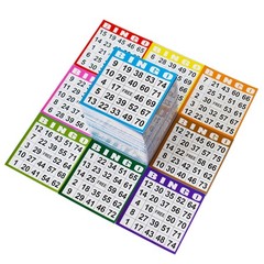Bingo Game Cards – 100 Books of 10 Sheets – Fun Family Activity, Party Supplies