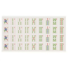 Yellow Mountain Imports American Mahjong Tile Decal Stickers 180pc Set