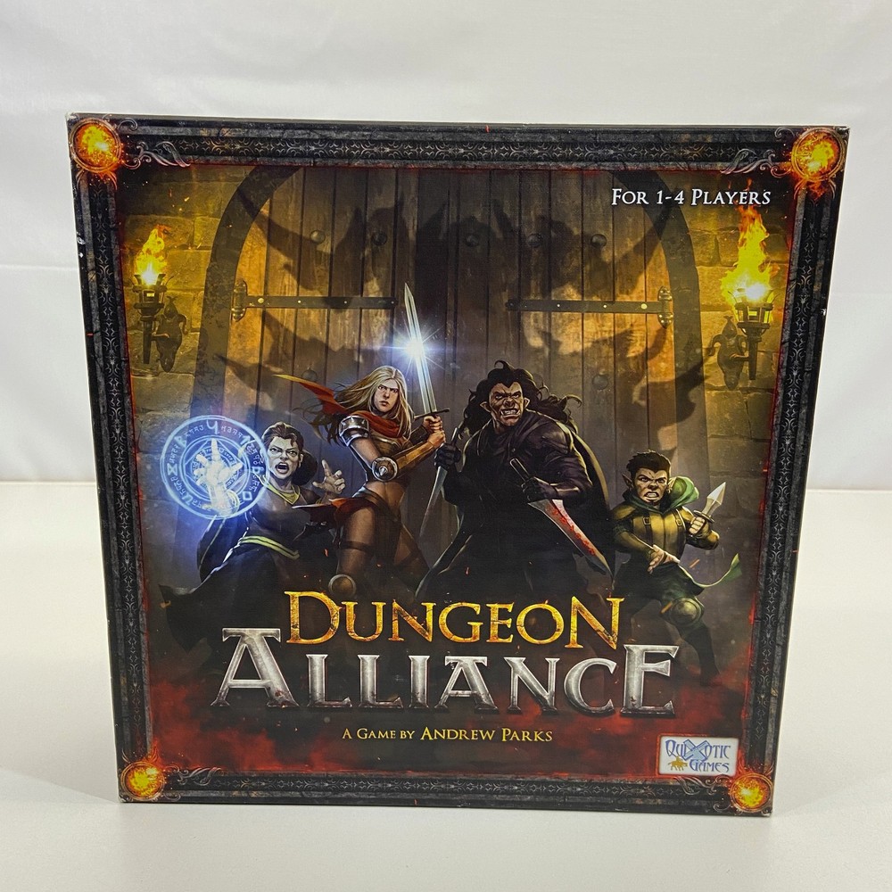 Quixiotic Games Dungeon Alliance 2017 Andrew Parks 1-4 Players Ages 12+ GOOD