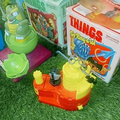 3 Games Lot Milton Bradley T.H.I.N.G.S. Eggzilla + Sir Ring-A-Lot + Grabbit 1986